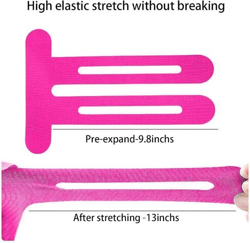 Precut Kinesiology Tape for Knees,15-30 Pcs – Elastic Knee Support & Stability, Pain Relief – Waterproof, Breathable, Hypoallergenic Athletic Tape in Saudi Arabia