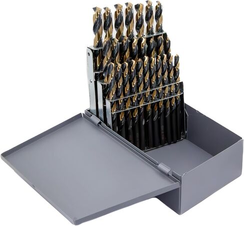 Drill America KFD60J-SET 60 Piece Heavy Duty High Speed Steel Drill Bit Set (Wire Sizes: #1 - #60), KFD Series in Saudi Arabia