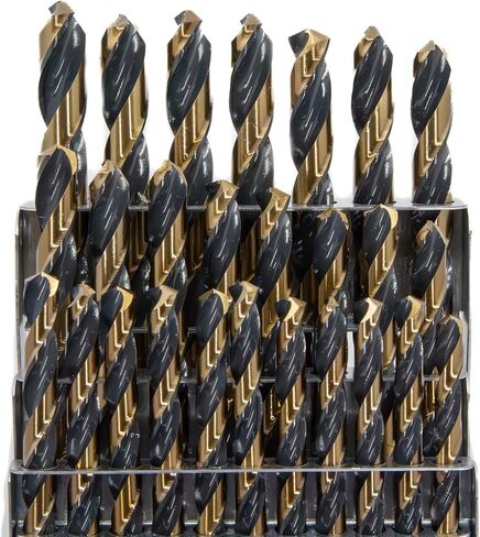 Drill America KFD60J-SET 60 Piece Heavy Duty High Speed Steel Drill Bit Set (Wire Sizes: #1 - #60), KFD Series in Saudi Arabia