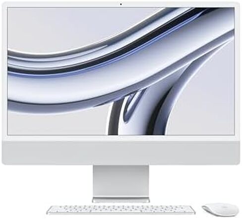 2023 Apple IMAC مع Apple M3 Chip (24 بوصة ، ذاكرة وصول عشوائي 8 جيجا بايت ، تخزين SSD 256 جيجابايت) الفضة (قسط متجدد) in Kuwait