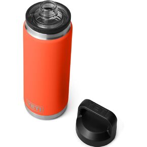 زجاجة YETI Rambler سعة 26 أونصة، معزولة بالفراغ، من الفولاذ المقاوم للصدأ مع غطاء للمضغ