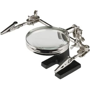 Welding Table Magnifying Glass with Clamp Electric Soldering Iron Repair Board