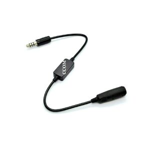 Low to High Impedance Converter Helicopter Headset Adapter, Military to Civilian Helicopter Headset Adapter