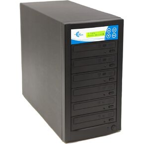 EZ Dupe 1 to 5 DVD/CD Disc Copy Duplicator - Multiple Video & Audio Media Disc Backup Copier GS5SAMB (Black)