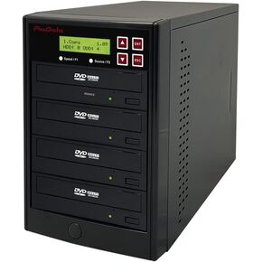 1 to 3 24X Burner M-Disc Support CD DVD Duplicator - Standalone Copier Duplication Tower PIO-S3T-DVD-BK