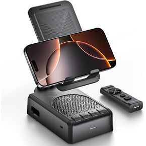 Cell Phone Stand with Bluetooth Speaker and Remote Control(Video Control/Camera Control),Portable Bluetooth Speaker for Home and Outdoors,All Day Playtime,Compatible with iOS/Android,Birthday Gift