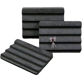 3-Pack Fly Tying Foam with Ripple Texture - EVA Patch Sheets for Fly Fishing Vest, Hook Loop Stickers & Keeper Accessories (3 Pack)