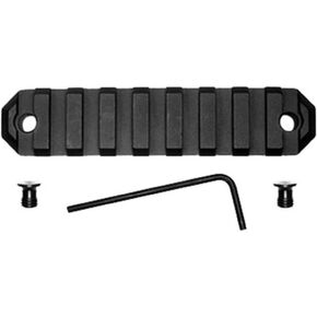 GROVTEC US KEYMOD PICATINNY RAIL ، 3.80 "طول ، 9 فتحات ، أسود