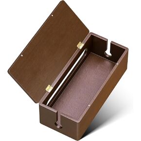 Yecaye Wooden Cable Management Box ، Bower Strip Cord Organizer Box ، Cord Hider for Office ، غرفة المعيشة ، غرفة النوم ، تصميم الغطاء المغناطيسي ، منظم الكابلات للمكتب ، إدارة الأسلاك
