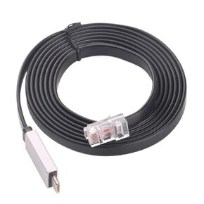 1pc USB Type-C to RJ45 Rollover Console Cable RS232 Serial Adapter for Routers Switches in Win 7 8 10 11