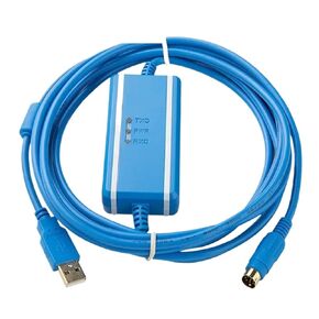 Lsolated FX-USB-AW Suitable for FX3U FX3G 1N 2N 1S Series Programming Cable Replaced USB-SC09-FX+
