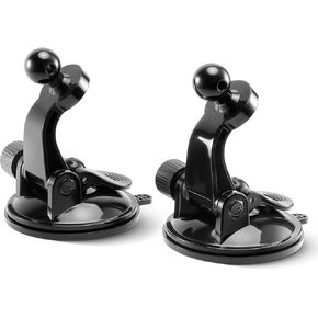 1Zero 2 PCS Adjustable GPS Car Mount for Garmin Nuvi Dezl Drive Drivesmart Zumo Driveassist DriveLuxe StreetPilot RV, Replacement Suction Cup GPS Dash Ball Mount Dashboard Windshield Car Holder