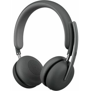 Logitech Zone Wireless 2 Premium Noise Canceling Headset with Hybrid ANC, Certified for Microsoft Teams Over Native Bluetooth and Fast Pair, Engineered for Intel Evo laptops, Graphite