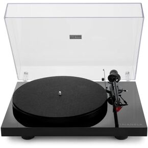 Triangle Lunar 3 Turntable - 33/45/78 RPM - خرطوشة حمراء متكاملة 2M - تونيرم ألياف الكربون - بنيت في Phono preamp (أسود)