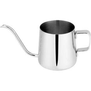 Stainless Steel Drip Coffee Pot 250ml 350ml Long Gooseneck Spout Kettle Cup Tea Tool for Kitchen with Modern Design (350ML)
