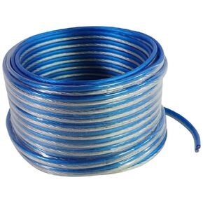 Rockville Blue 14G50 14 Gauge 50 Foot Speaker Wire 100% OFC Copper, High-Fidelity Audio, Durable PVC Jacket, Flexible Design, Perfect for Car Audio and Home Theater Systems