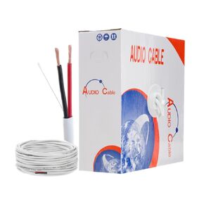 CableMaestro 250FT 18AWG Bulk Speaker Wire – CL2 Rated, 2-Conductor CCA, in-Wall Audio Cable, Easy Pull Box