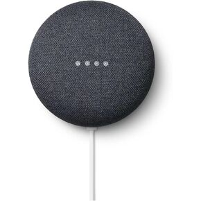 Google Nest Mini 2nd Gen Smart Speaker – Latin American Version with Spanish Packaging – US Compatible – Auto-Adjusts Language to User's Locale, Charcoal