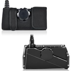 Travel Transducer Cover for Garmin Livescope LVS34 – ASA Hard Case & Neoprene Soft Case Set – Waterproof Protective Case for Garmin Transducer Accessories