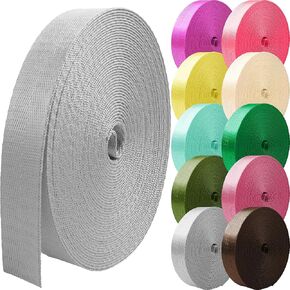 Nylon Webbing 1 inch 1.5 inch 2 inch Webbing Nylon Strap Nylon Belt, 10 25 50 3.3 Yards Webbing