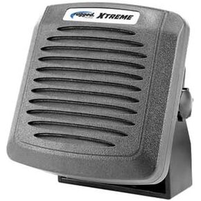 Rugged Radios All-Terrain Waterproof External Speaker for Two-Way Mobile Radios: 15W Clear Audio with Volume Control for UTVs, Chase Trucks & Base Stations