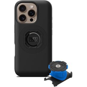 Quad Lock Stem/Handlebar Bike Phone Holder Kit with MAG Phone Case for iPhone 16 Pro Max