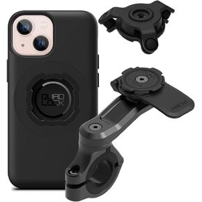 Quad Lock Motorcycle Handlebar Mount PRO Kit with Vibration Dampener and MAG Phone Case for iPhone 15 Pro