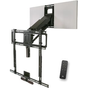 Mantelmount MM815 تحكم عن بُعد الآلي في جبل التلفزيون مع دوارة تلقائية | فوق موقد جبل لأجهزة التلفزيون 45 "-90" يصل إلى 115 رطلا | RF عن بعد والمواقف المفضلة للذاكرة