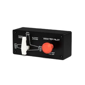 Black 3-Position Fuel Tank Select, Push Button Switch, Hinge Lever Actuator, Manual Operation