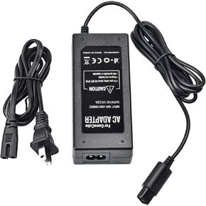 Power Supply Compatible with Gamecube Power Cord, for Gamecube Cable AC Power Adapter Set, Compatible with Nintendo Gamecube NGC System