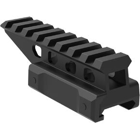 FSI Riser Mount Picatinny Rail 0.88 "الارتفاع 2.5" طوله 8 فتحة (MT088-8L) (أسود)