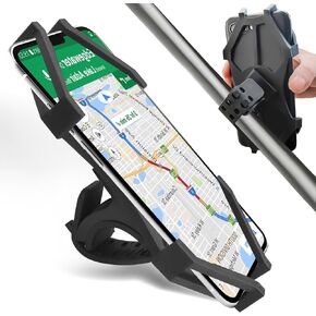 Detachable Bicycle Phone Holder, 360 Degree Rotation Adjustment, Suitable for 4-6.5 inch Smartphones, Applicable to Road Bikes, Mountain Bikes，Motorcycles