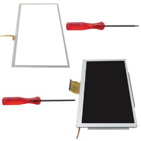 LCD Screen and Touch Screen Replacement Assembly for Nintendo Wii U Gamepad, Includes Screwdriver Repair Tool
