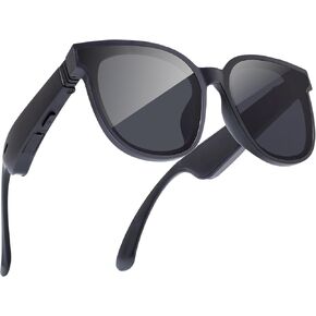 Bluetooth Smart Audio Sunglasses with UV400 Polarized Lenses,Open-Ear Wireless Headphone Glasses with Speaker and Mic,Unisex Sport Glasses for Men & Women, Ideal for Outdoors & Travel