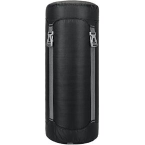 Compression Dry Bag with Lid, Waterproof Sleeping Bag Storage, 18 L/4.8 Gal, Nylon with Buckles for Hiking, Camping & Travel