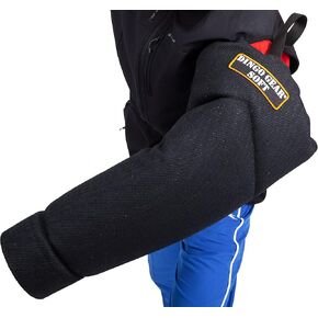 Dingo Gear Medium Hard Nylcot Bite Sleeve with Handle and Grip Inside The Bite Guard for IGP, K9, Sports, Dog Training, Black, Bite Level 4 - Expert (S01967) in Kuwait