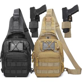 ATBP Small Tactical Sling Backpack Bag Holster One Over Shoulder Bag Pack Men With Universal Holster in Kuwait