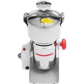 1500g Electric Grain Grinder Mill with Timing Function, 110V 4100W High Speed Commercial Pulverizer Dry Herb Grain Spice Coffee Seeds Rice Corn Pepper Cereal Grinder Machine for Kitchen, Food Store