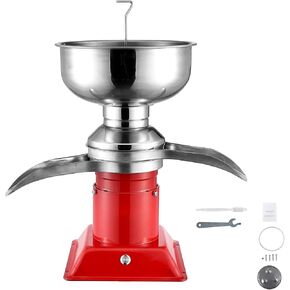 Happybuy Milk Cream Centrifugal Separator, 304 Stainless Steel Electric Milk Skimmer 100L/H Goat Milk Separator, 10500RPM Goat Cow Milk Separator, 30W Cow Cream Seperator, 5L Bowl Capacity, 100-240V