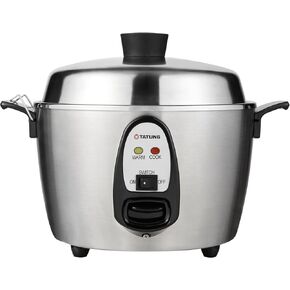 Tatung – TAC-06KN(UL) – 6 Cup Multi-Functional Stainless Steel Rice Cooker – Silver