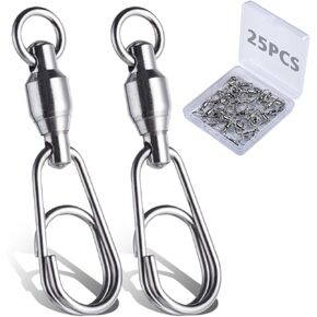Ball Bearing Fishing Snap Swivels High-Strength Snap Swivels Corrosion Resistance Barrel Swivel Saltwater Freshwater Fishing Accessories