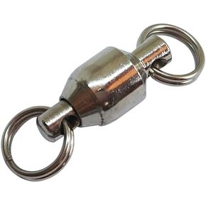 25/50pcs الكرة تحمل دوار الصيد المقسم مقسم المقاومة مقسمة السرب الموصلات للمياه المالحة 7LB-132LB