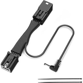 Radar Detector Power Adapter RJ11 Plug (10P Type D) Compatible with GMC,Chevy,Cadillca,Buick,with Auto-dimming Rearview Mirror,Radar Detector Adapter Cable,Clean Install