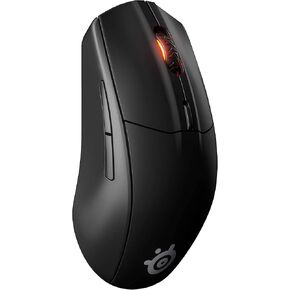 SteelSeries Rival 3 Wireless Gaming Mouse - 400+ Hour Battery Life - Dual Wireless 2.4 GHz and Bluetooth 5.0-60 Million Clicks - 18,000 CPI TrueMove Air Optical Sensor (62521) (Renewed)