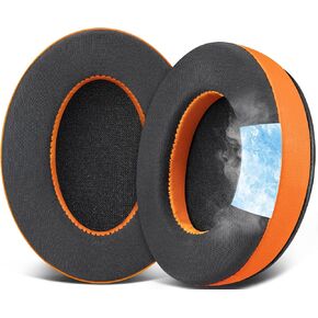 SOULWIT Cooling Gel Replacement Earpads Cushions for HyperX Cloud 1/2/3/Pro/Core/, Cloud Alpha/Flight/Stinger Series, CloudX Stinger/Flight Series Headset - Black