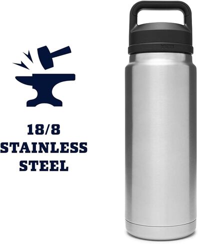 YETI Rambler 26 oz Bottle, Vacuum Insulated, Stainless Steel with Chug Cap in Kuwait