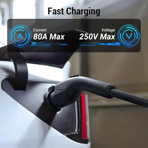 محول Tera J1772 إلى Tesla: (فقط لسيارات Tesla) ضمان 5 سنوات معتمد من لجنة الاتصالات الفيدرالية (FCC) تقرير اختبار UL 80A 240V AC J1772 محول شحن لطراز Tesla S 3 X Y ملحق محطة شحن السيارة الكهربائية in Saudi Arabia