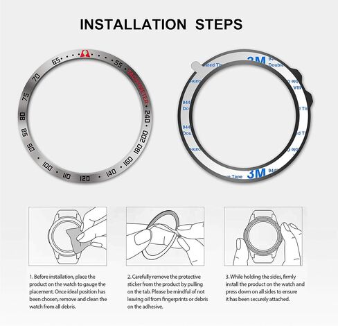 حلقة إطار من الفولاذ المقاوم للصدأ BaiHui متوافقة مع Garmin Fenix ​​5/5 Plus غطاء لاصق بحلقة إطار مضاد للخدش والاصطدام لملحقات ساعة Garmin (أسود - غير مناسب Fenix ​​5X / 5S) in Kuwait