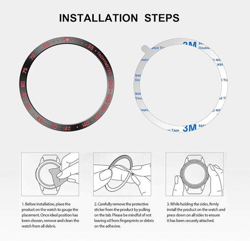 حلقة إطار من الفولاذ المقاوم للصدأ BaiHui متوافقة مع Garmin Fenix ​​5/5 Plus غطاء لاصق بحلقة إطار مضاد للخدش والاصطدام لملحقات ساعة Garmin (أسود - غير مناسب Fenix ​​5X / 5S) in Kuwait