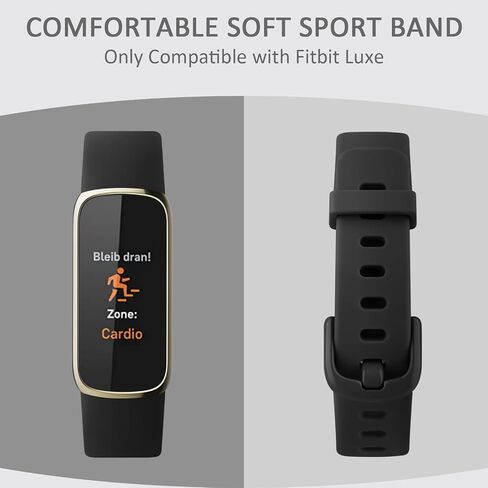 2 Pack Bands for Fitbit Luxe Bands Women Men, Soft Silicone Wristband Replacement Strap for Fitbit Luxe/Luxe Special Edition Fitness Tracker in Saudi Arabia